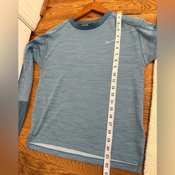 Nike Shirt Women's Medium Blue Pacer Dri Fit Running Performance Reflective Run - Picture 6 of 8